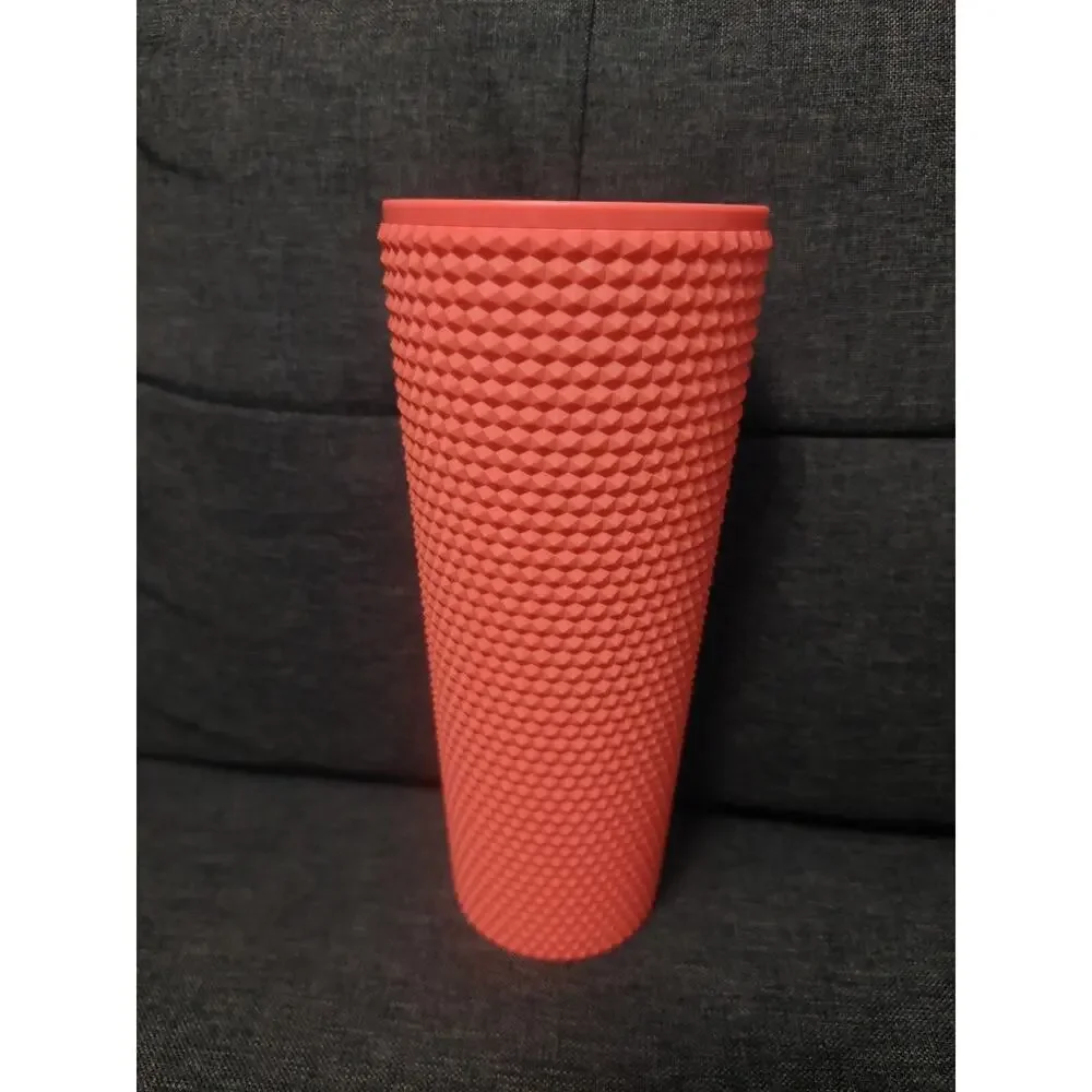 New Starbucks Summer 2022 Bling Studded Dragon Fruit 24oz Tumbler CUP ONLY Nice